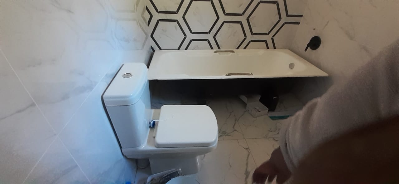 Hexagon Bathroom Full View
